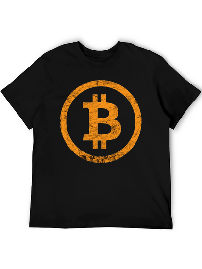 Bitcoin Logo Graphic T-Shirt - Black