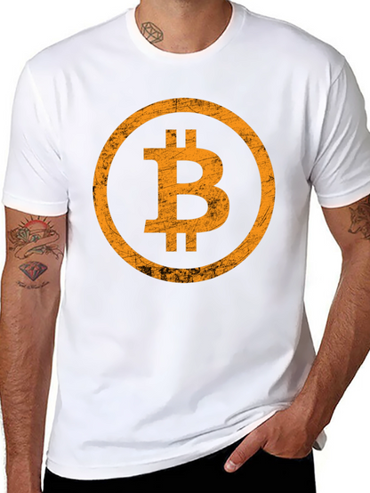 Bitcoin Logo Graphic T-Shirt - Black