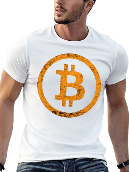 Bitcoin Logo Graphic T-Shirt - Black
