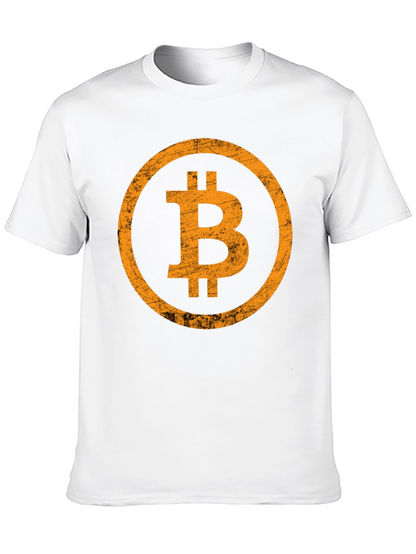 Bitcoin Logo Graphic T-Shirt - Black