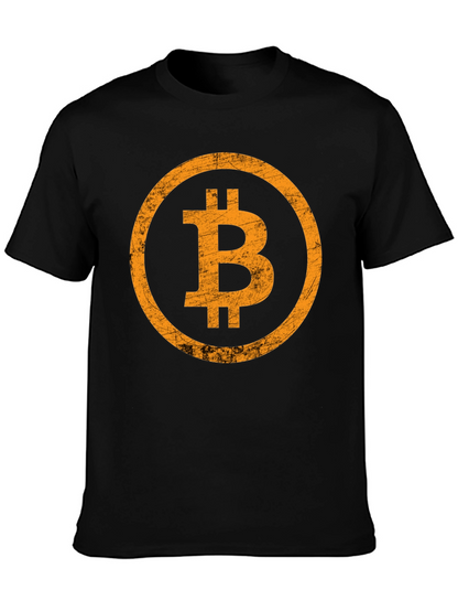 Bitcoin Logo Graphic T-Shirt - Black