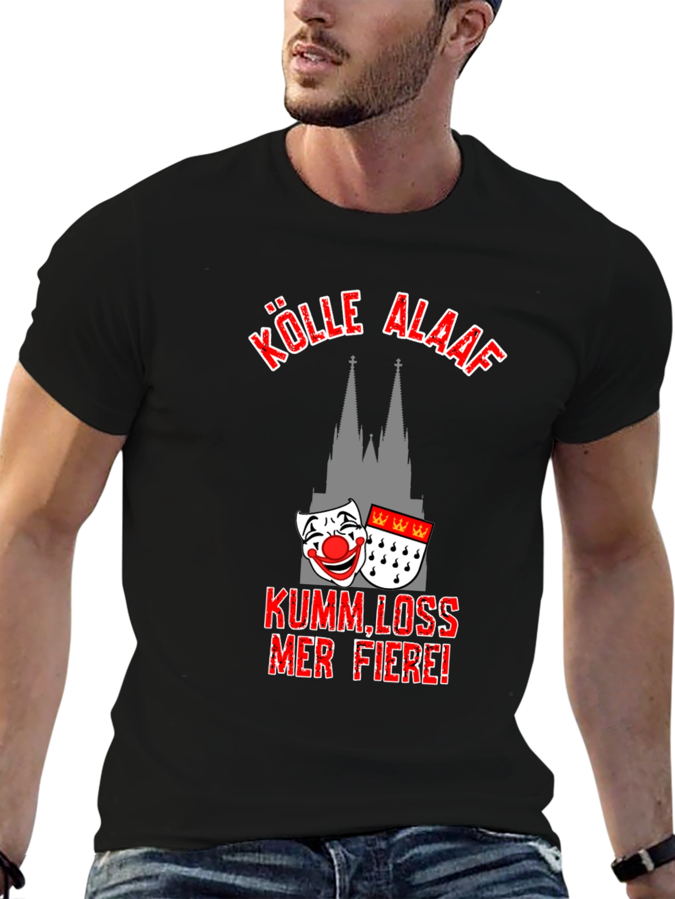 Kölle Alaaf Black T-Shirt - Cologne Carnival Tee