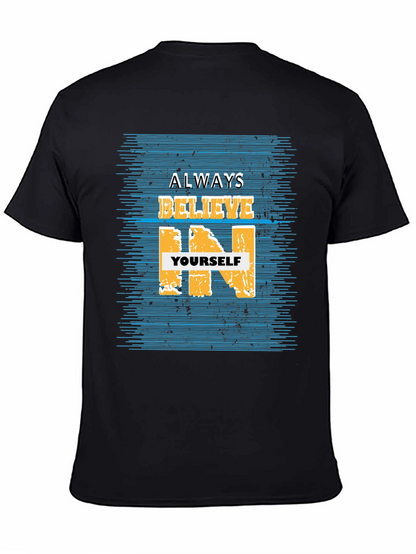 Believe In Yourself Graphic Tee - Black T-Shirt
