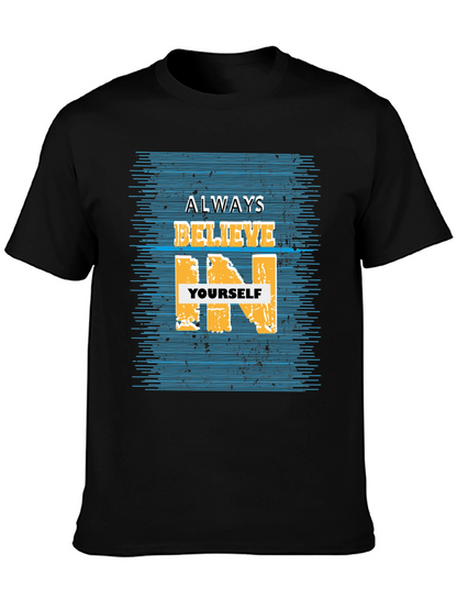 Believe In Yourself Graphic Tee - Black T-Shirt