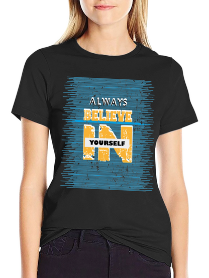 Believe In Yourself Graphic Tee - Black T-Shirt