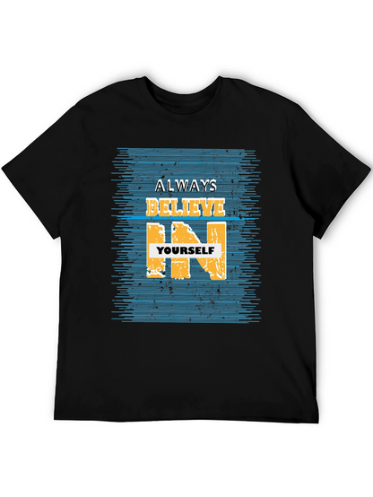 Believe In Yourself Graphic Tee - Black T-Shirt