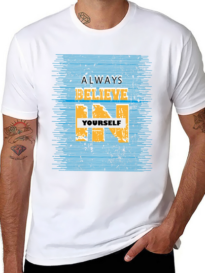 Believe In Yourself Graphic Tee - Black T-Shirt