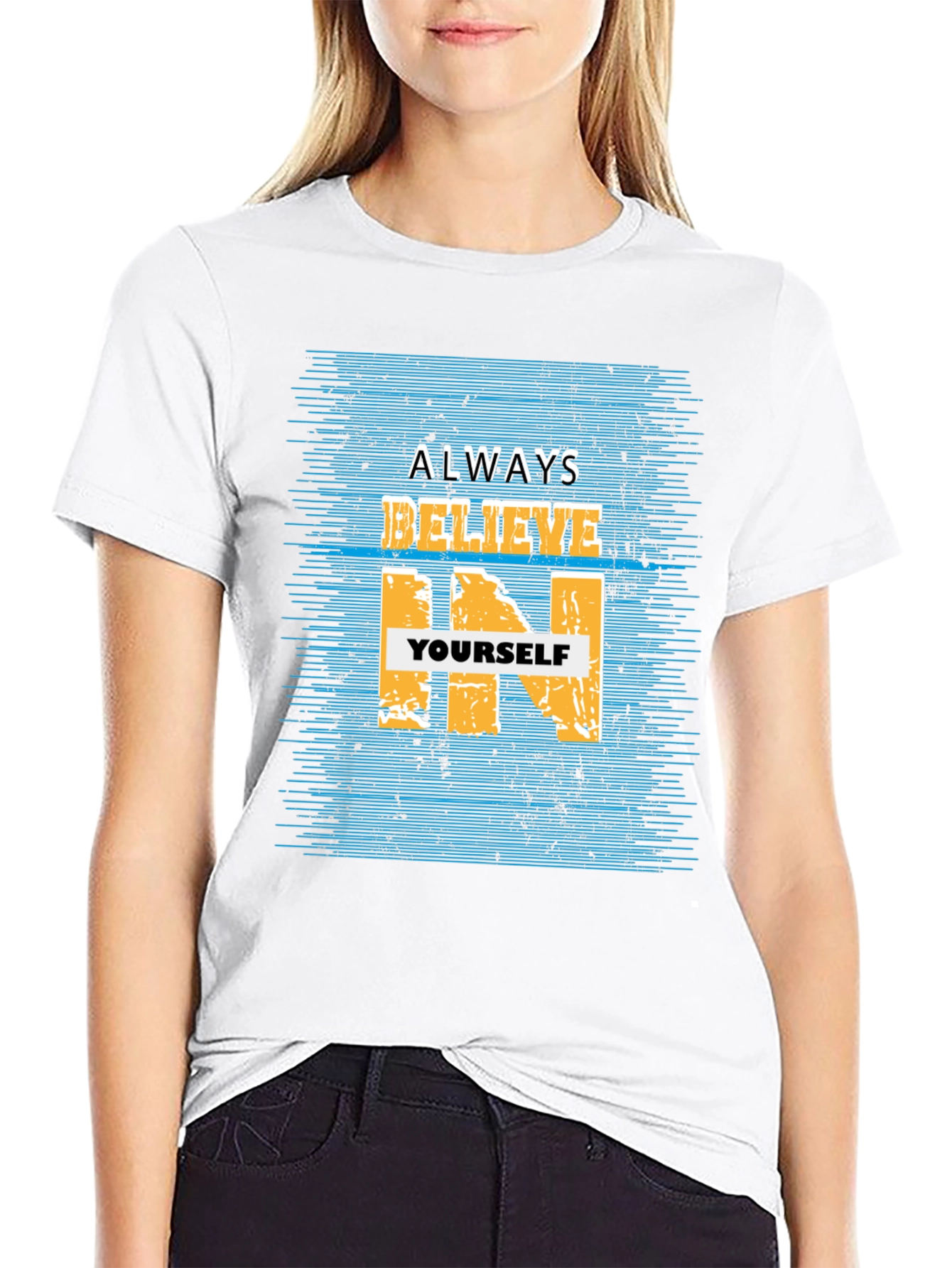 Believe In Yourself Graphic Tee - Black T-Shirt