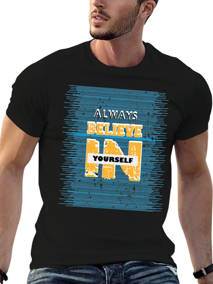 Believe In Yourself Graphic Tee - Black T-Shirt