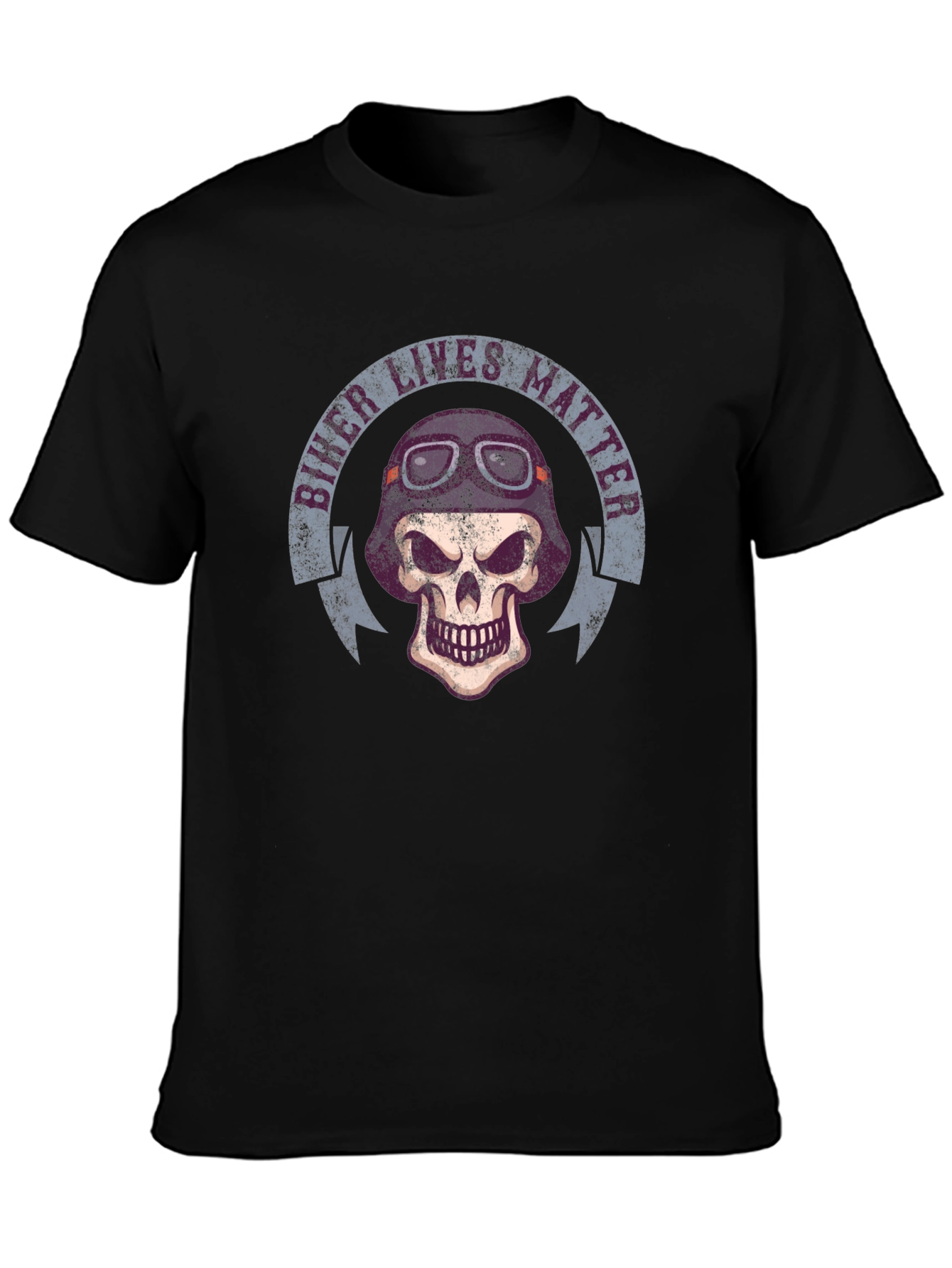 Biker Lives Matter Skull T-Shirt