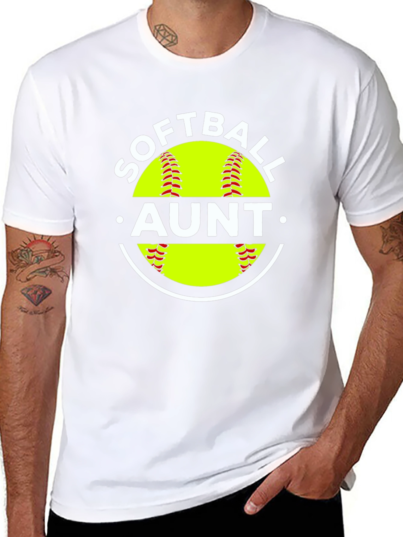 Softball Aunt Graphic Tee