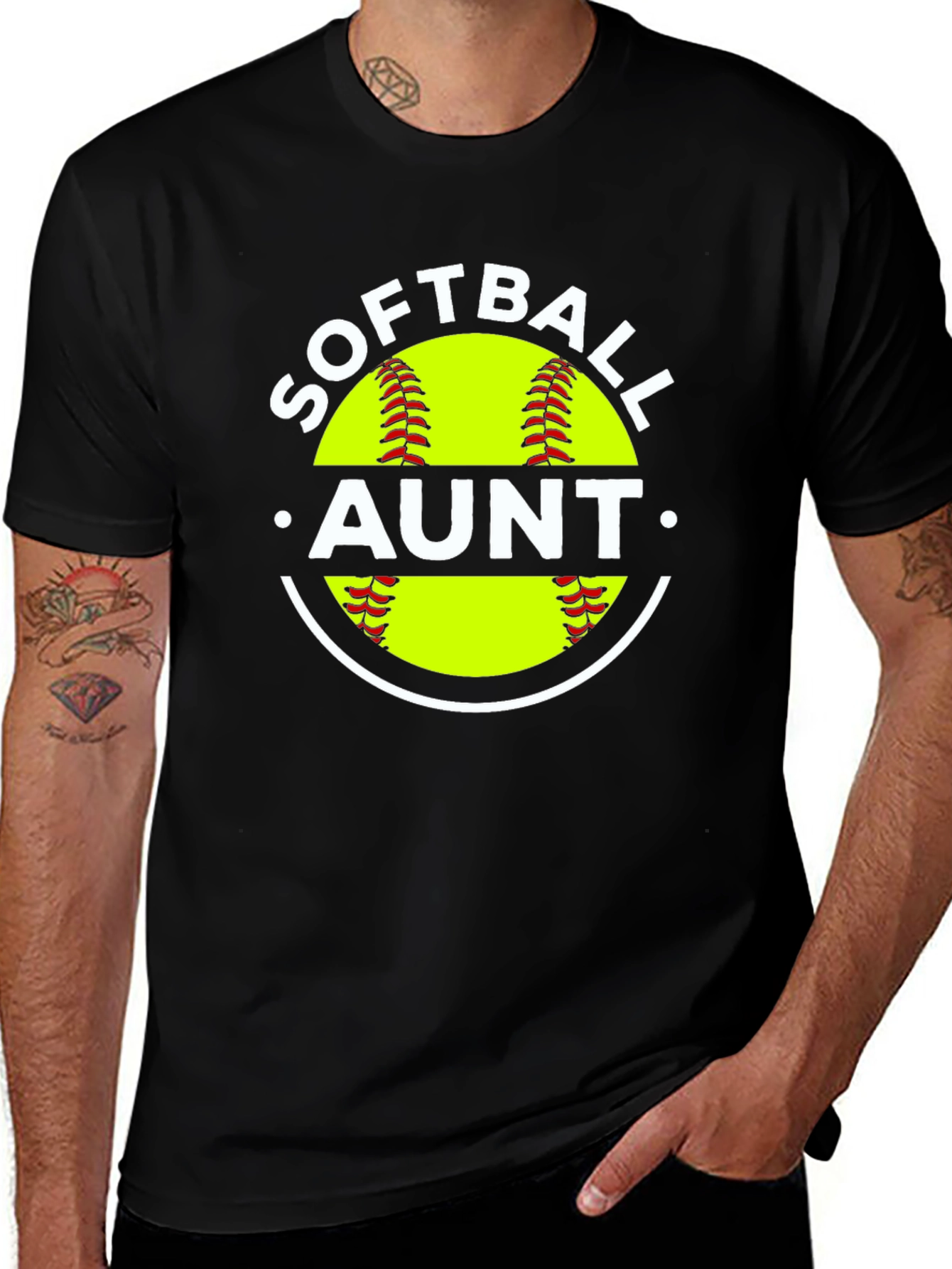 Softball Aunt Graphic Tee