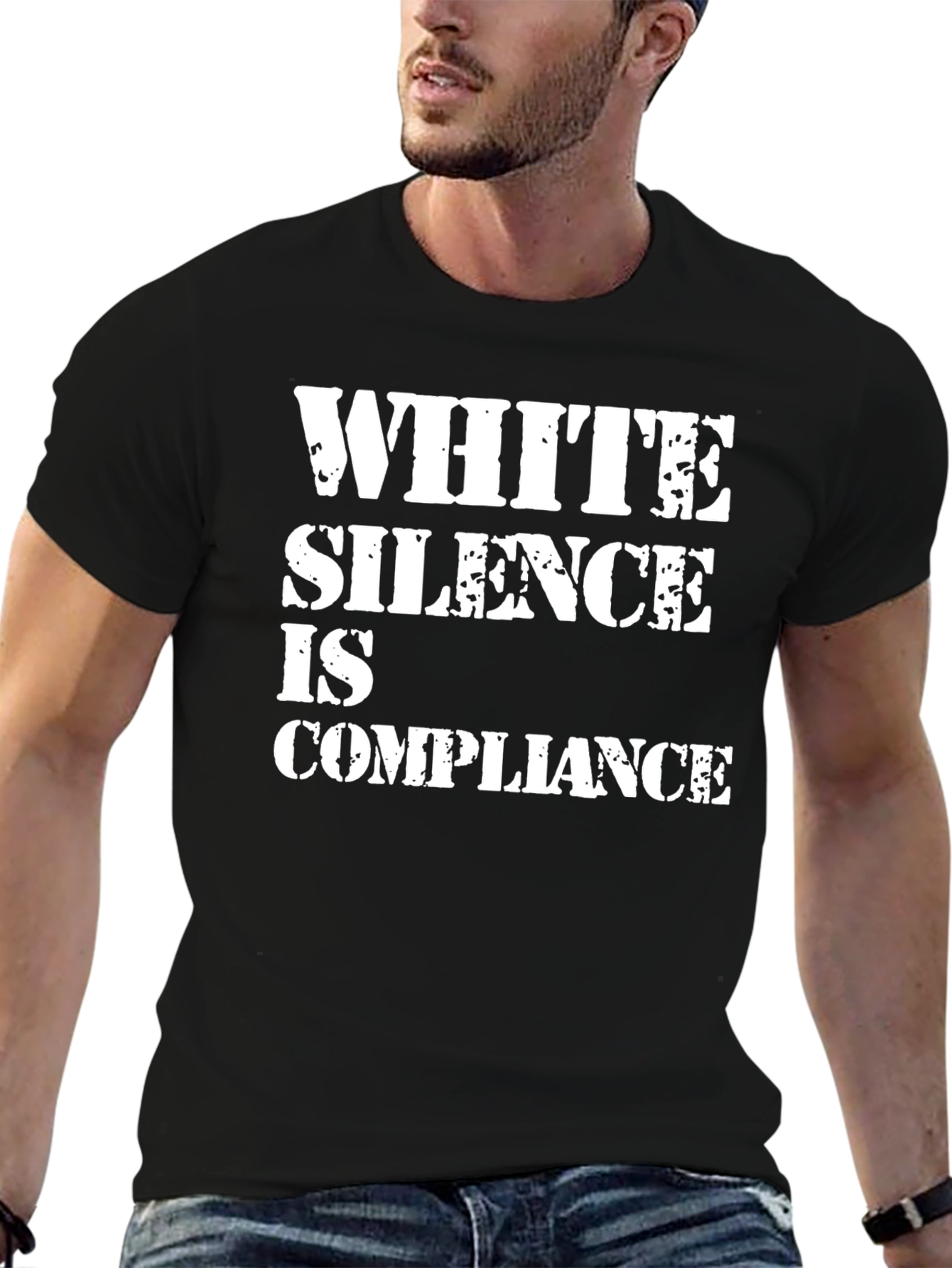White Silence Is Compliance Graphic Tee