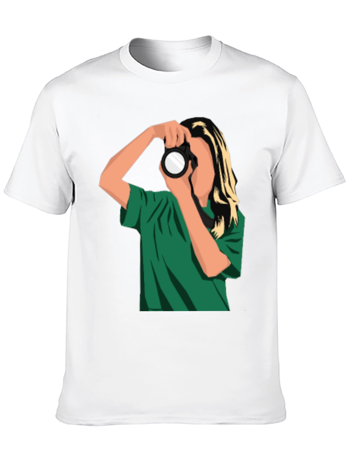 Photographer Graphic Tee - Trendy Black T-Shirt