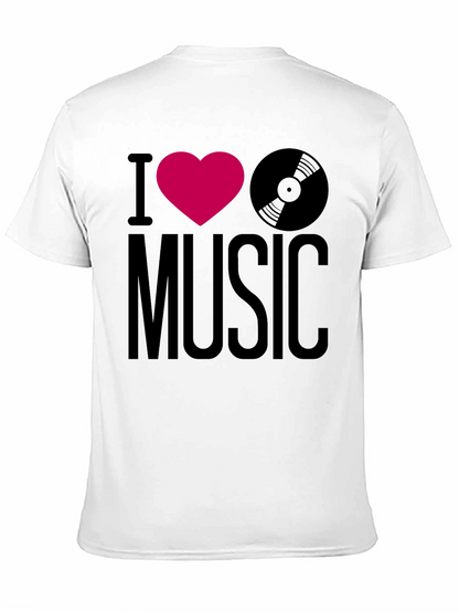 I Heart Music Graphic Tee - Black T-Shirt
