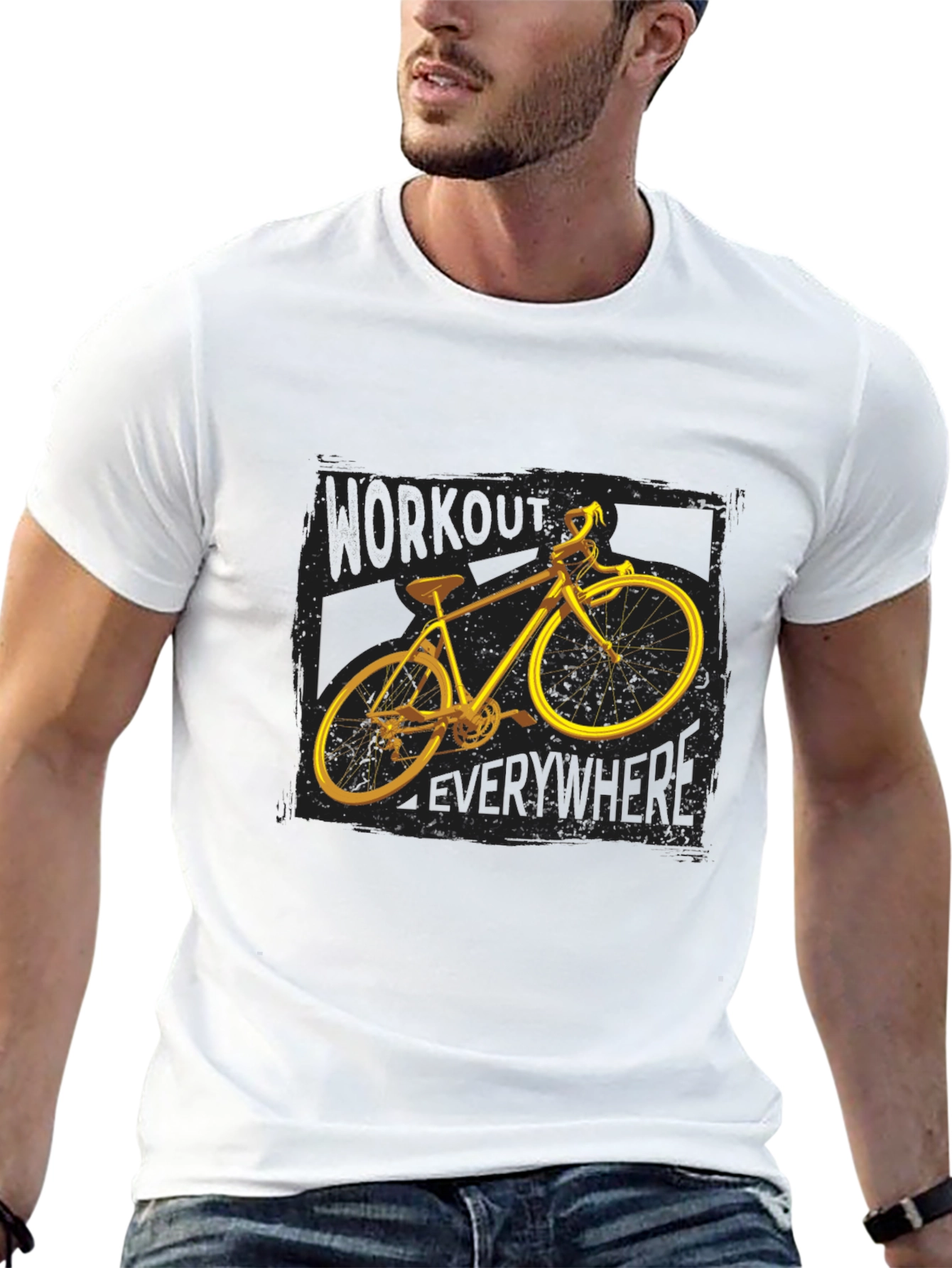 Workout Everywhere Bike Graphic Tee