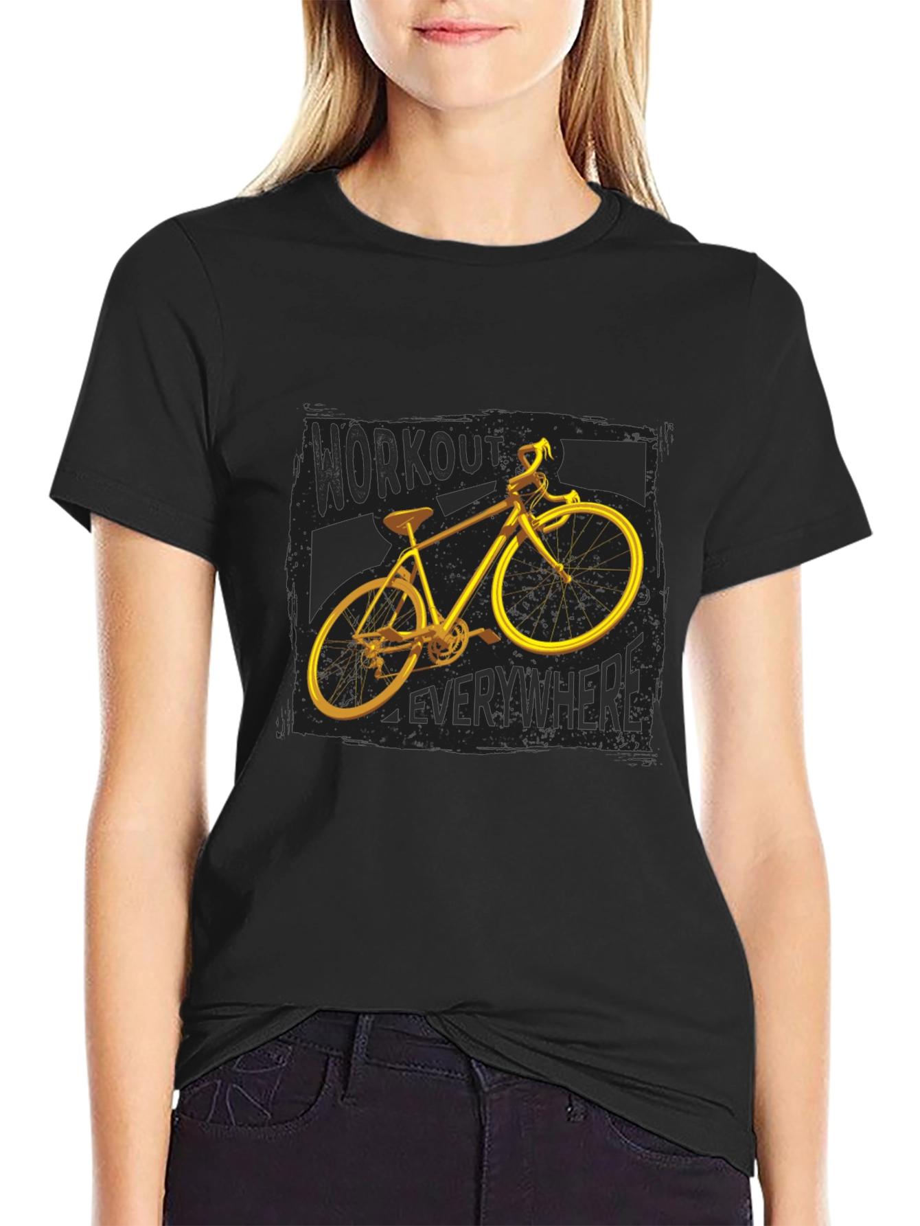 Workout Everywhere Bike Graphic Tee