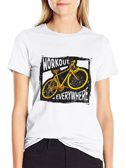 Workout Everywhere Bike Graphic Tee