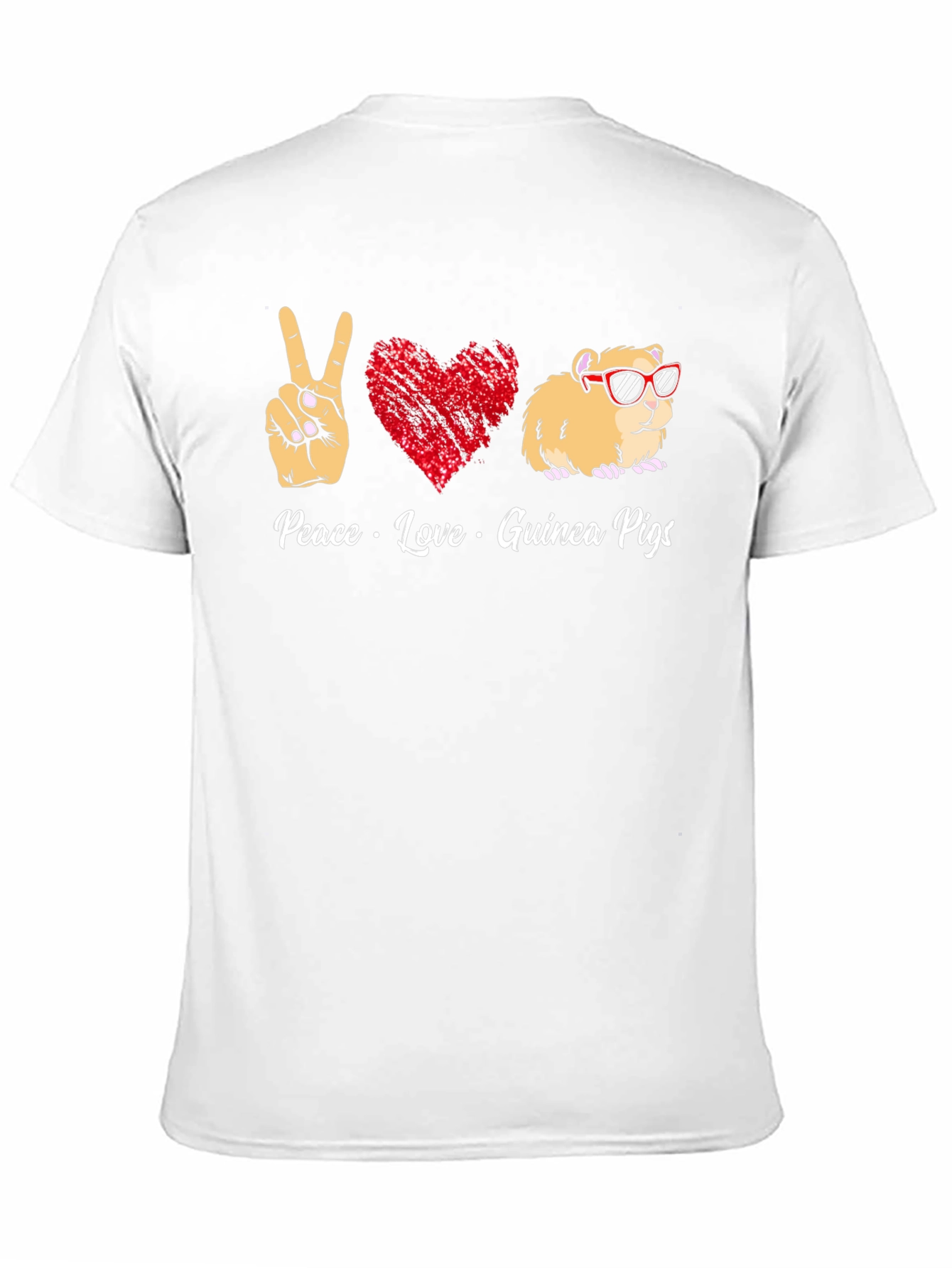 Peace Love Guinea Pigs Graphic T-Shirt