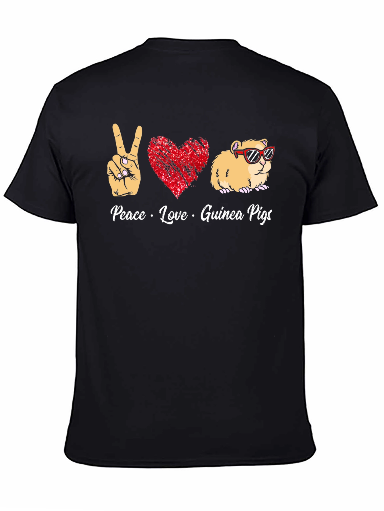 Peace Love Guinea Pigs Graphic T-Shirt