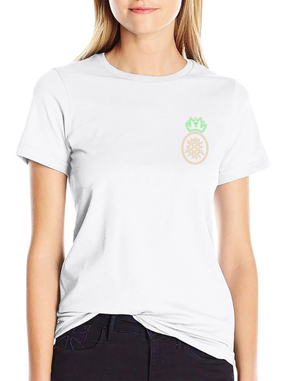 Neon Pineapple Graphic Black T-Shirt