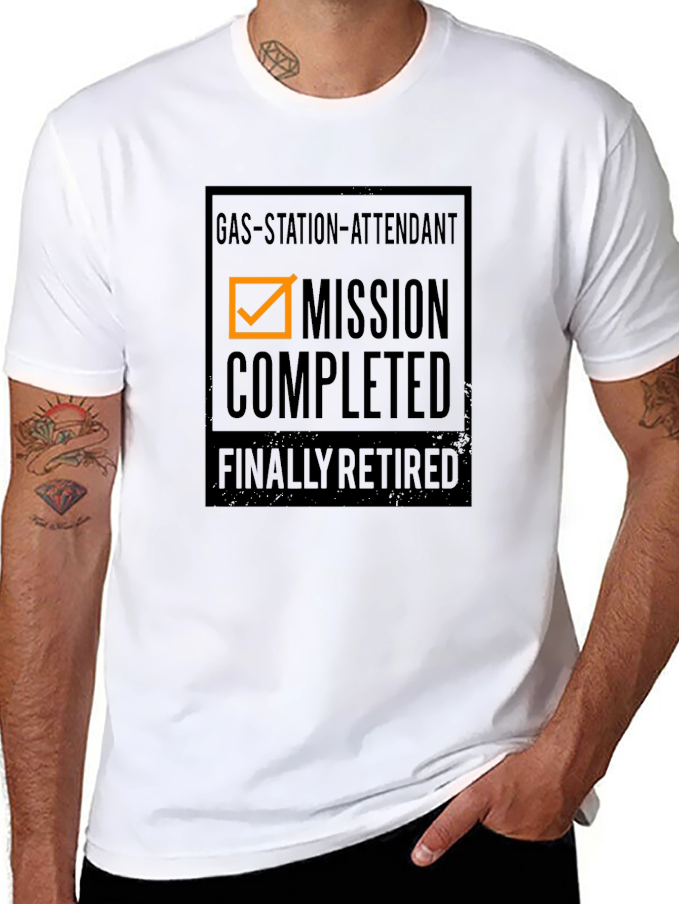 Gas Station Attendant Retirement T-Shirt