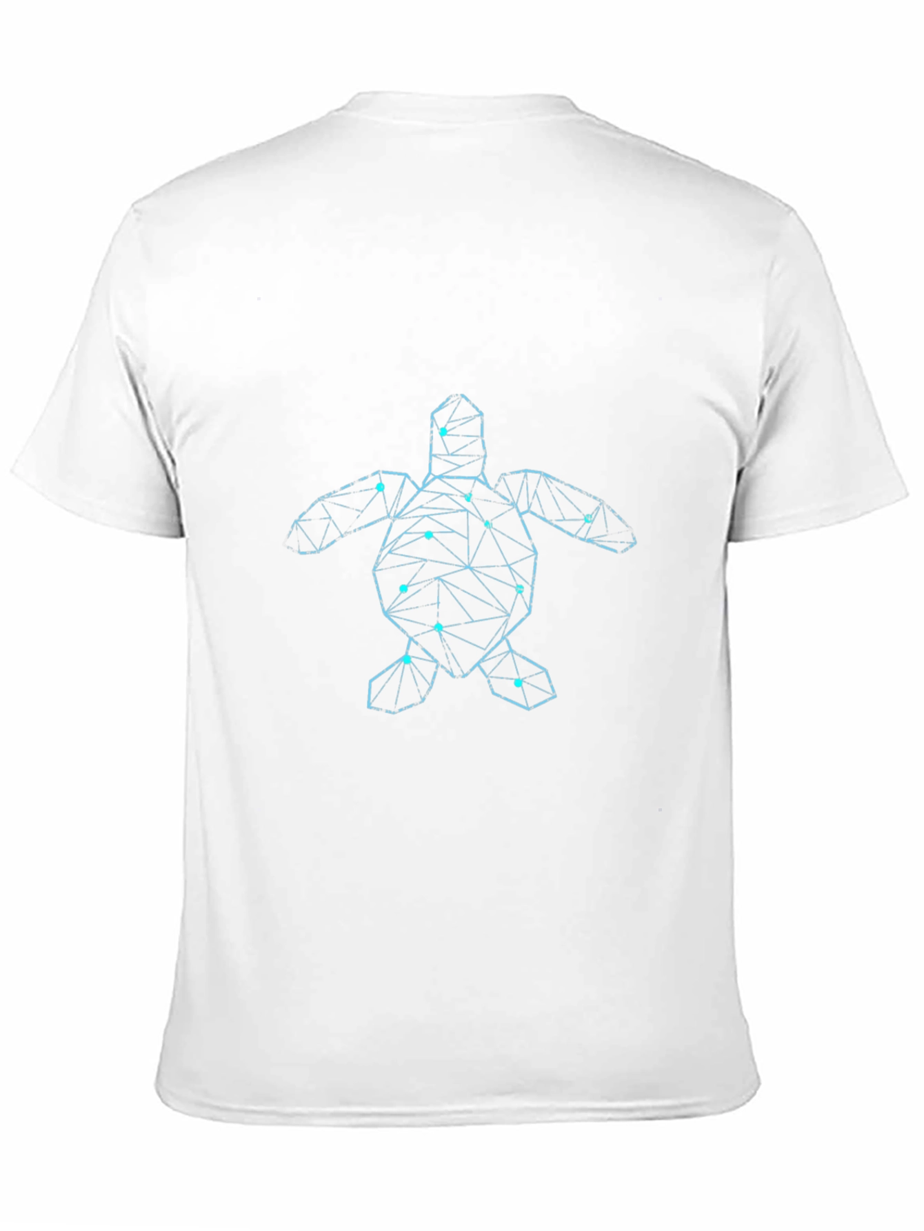 Geometric Sea Turtle Graphic Tee - Black