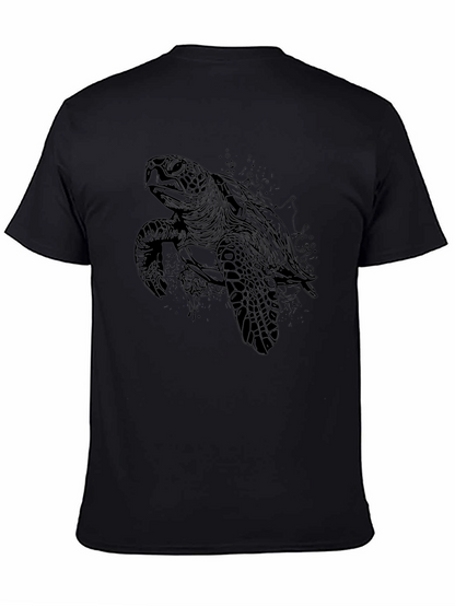Black Sea Turtle Graphic Tee - Mens