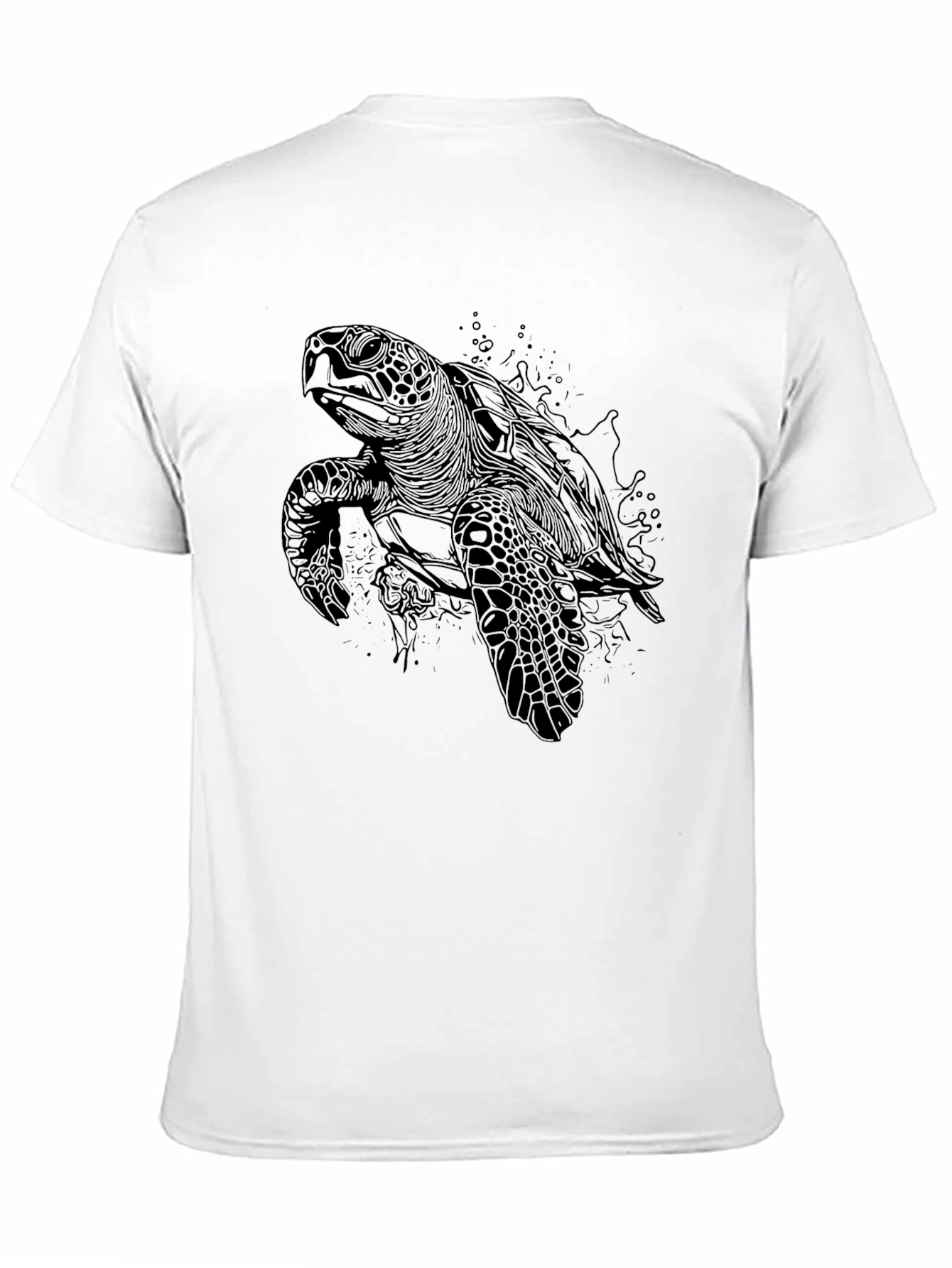 Black Sea Turtle Graphic Tee - Mens
