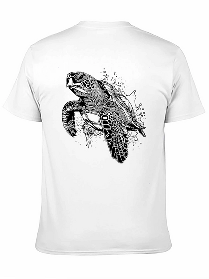 Black Sea Turtle Graphic Tee - Mens
