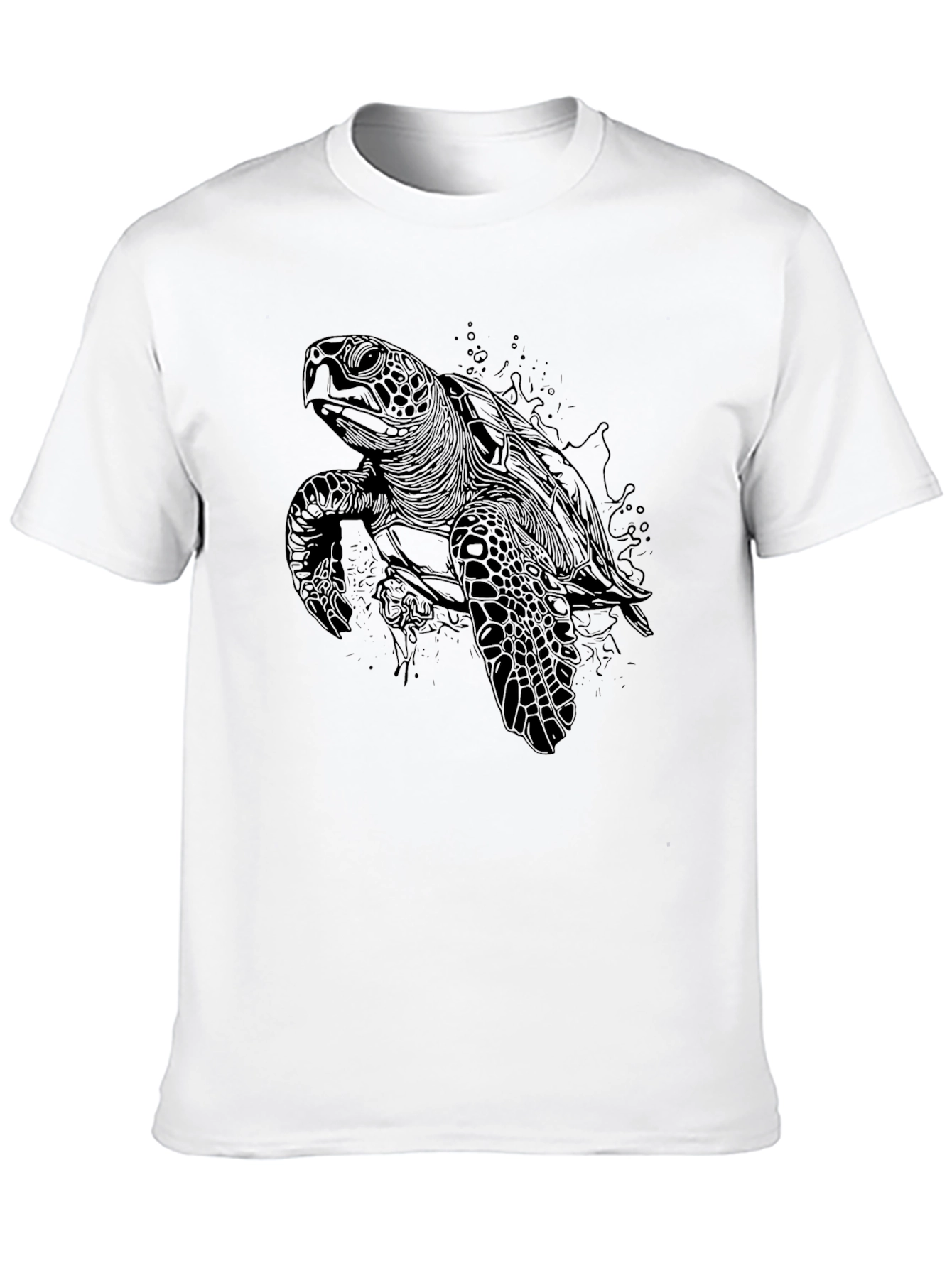 Black Sea Turtle Graphic Tee - Mens