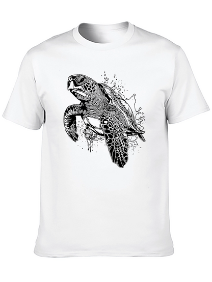 Black Sea Turtle Graphic Tee - Mens
