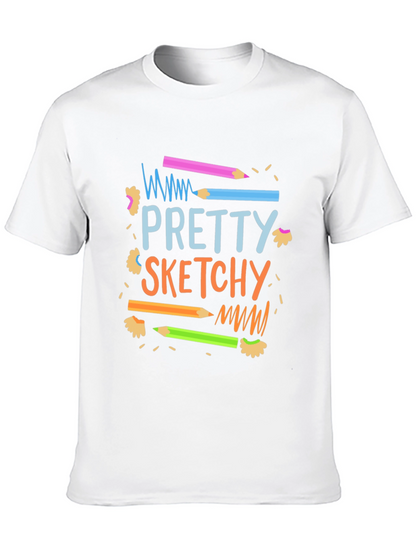 Pretty Sketchy Graphic T-Shirt - Unisex
