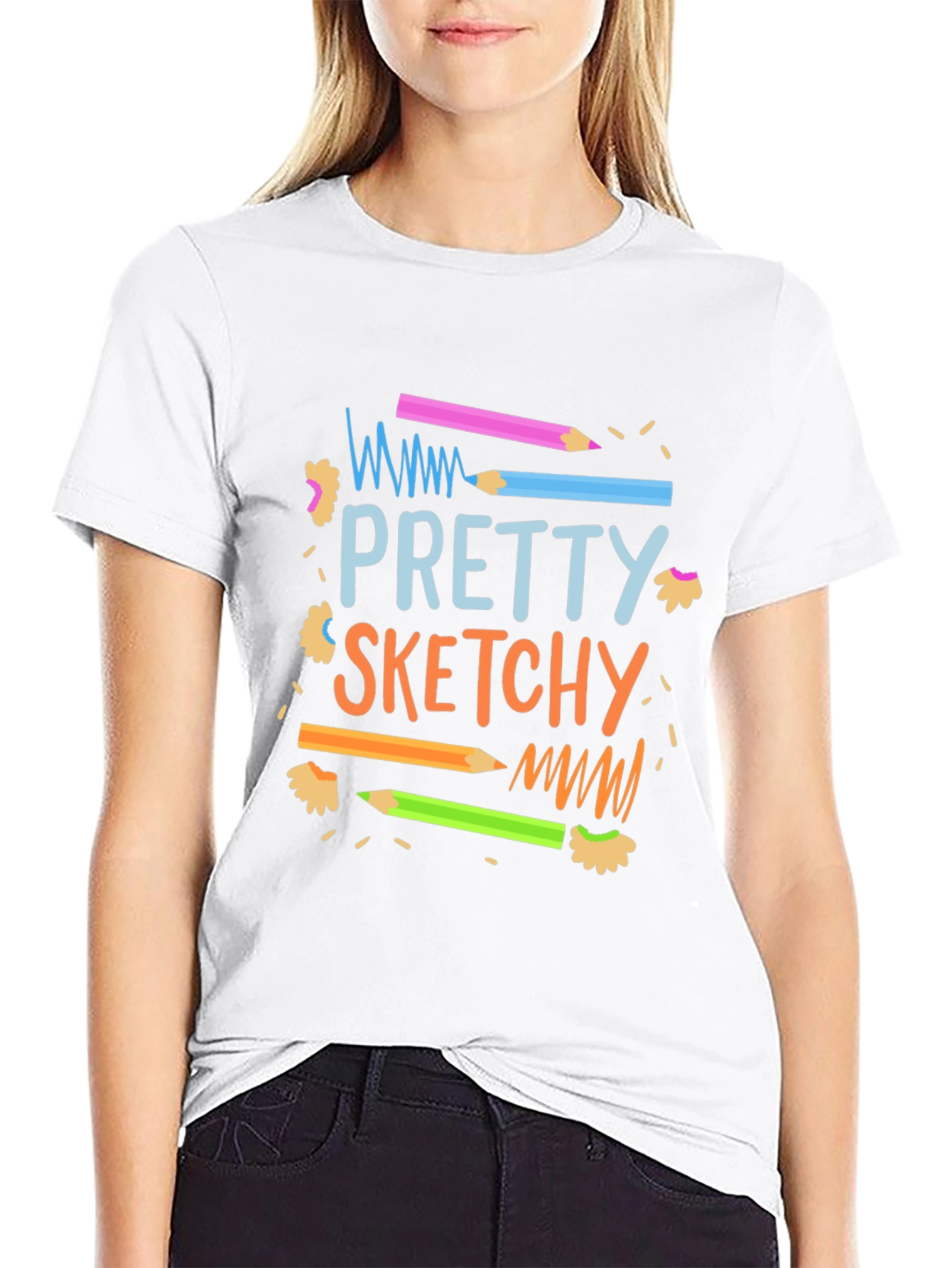 Pretty Sketchy Graphic T-Shirt - Unisex