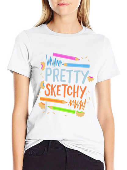 Pretty Sketchy Graphic T-Shirt - Unisex