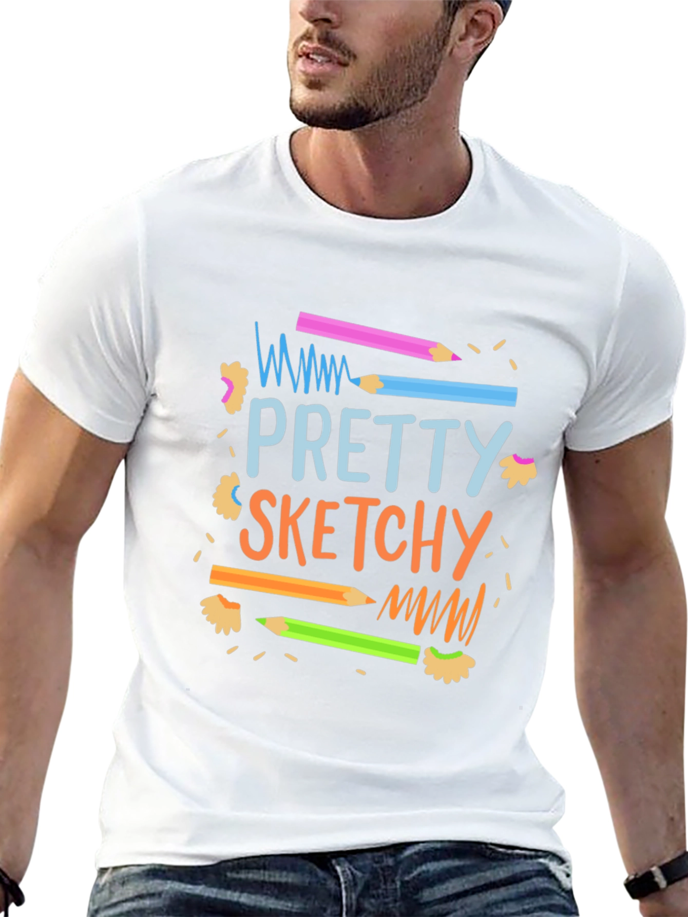 Pretty Sketchy Graphic T-Shirt - Unisex