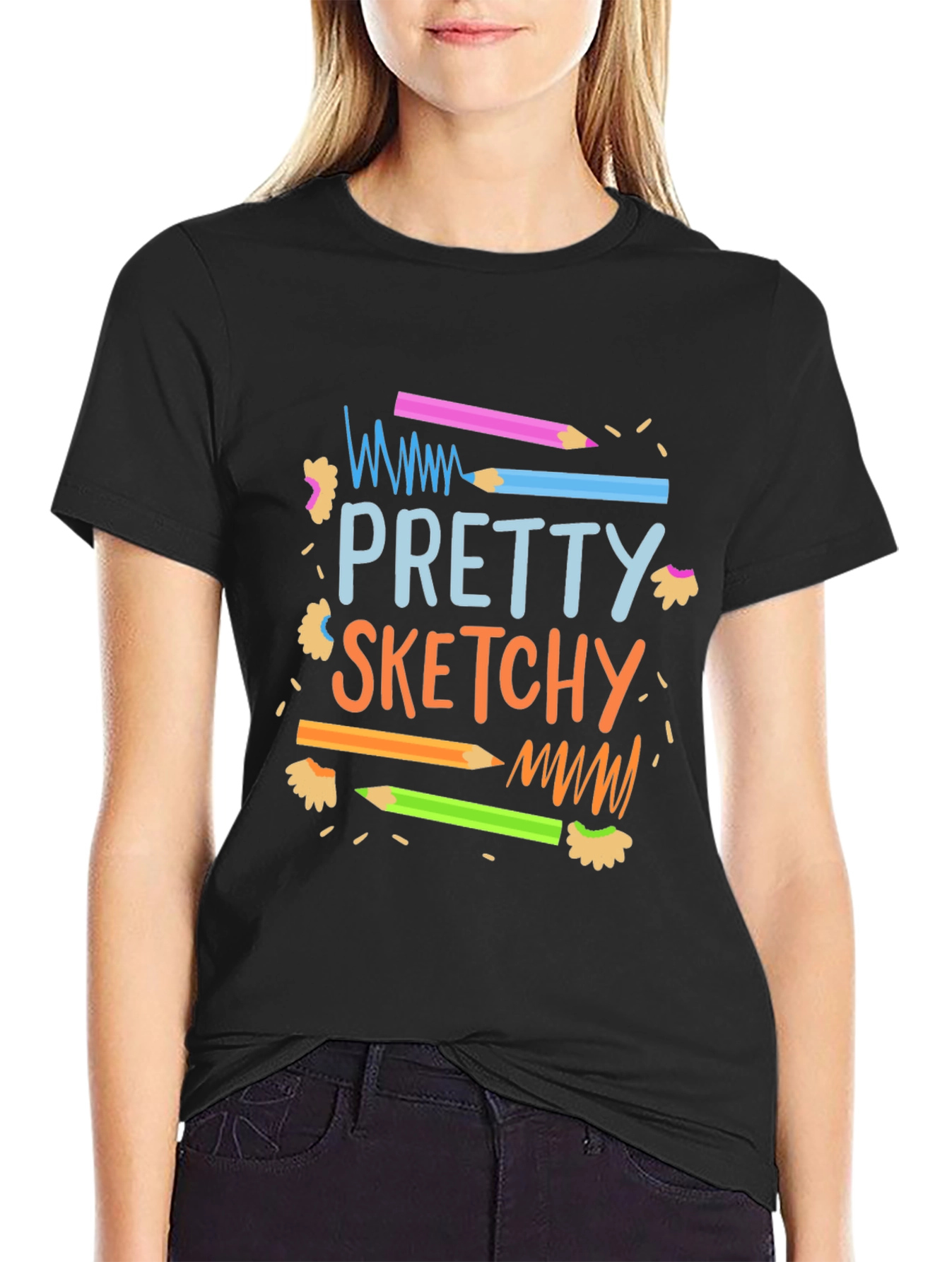 Pretty Sketchy Graphic T-Shirt - Unisex