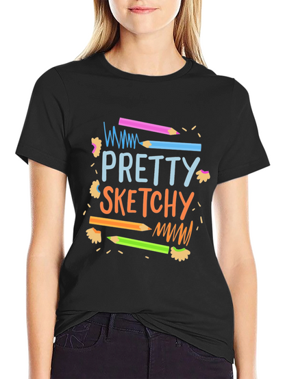 Pretty Sketchy Graphic T-Shirt - Unisex