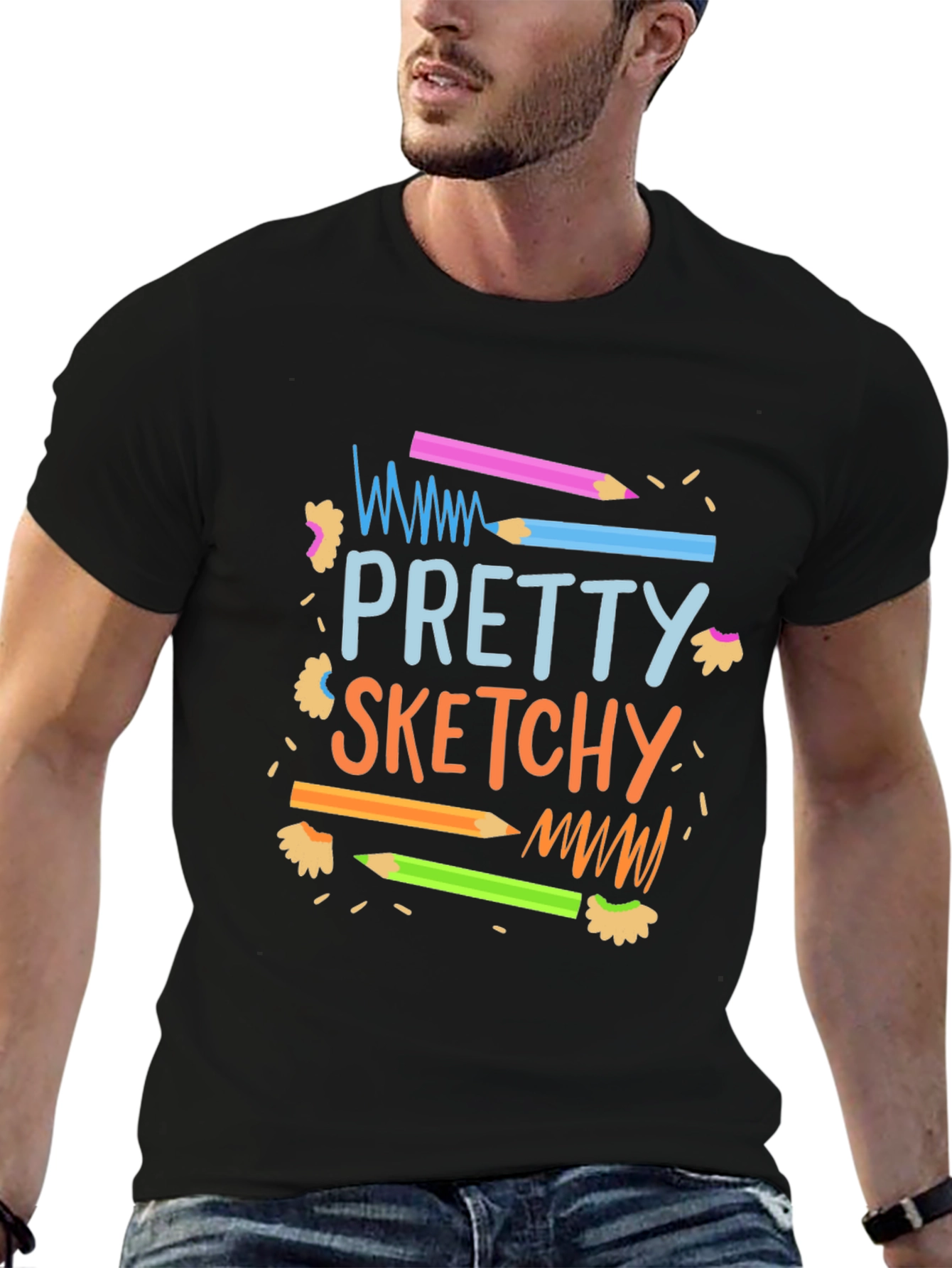 Pretty Sketchy Graphic T-Shirt - Unisex