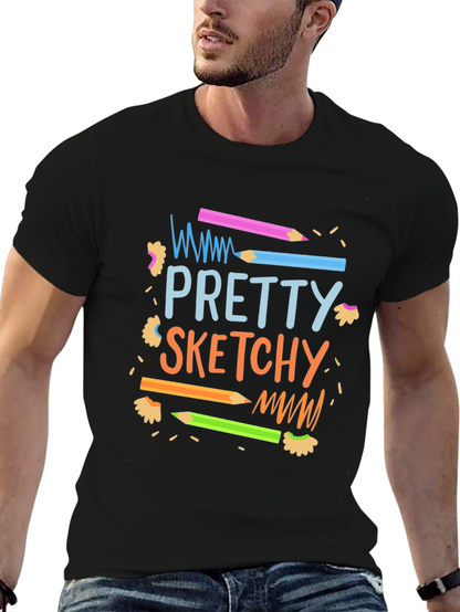 Pretty Sketchy Graphic T-Shirt - Unisex