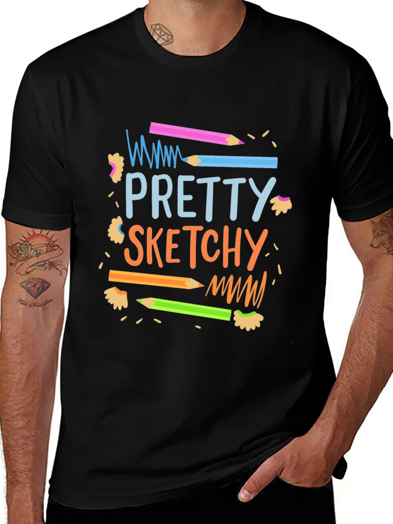 Pretty Sketchy Graphic T-Shirt - Unisex