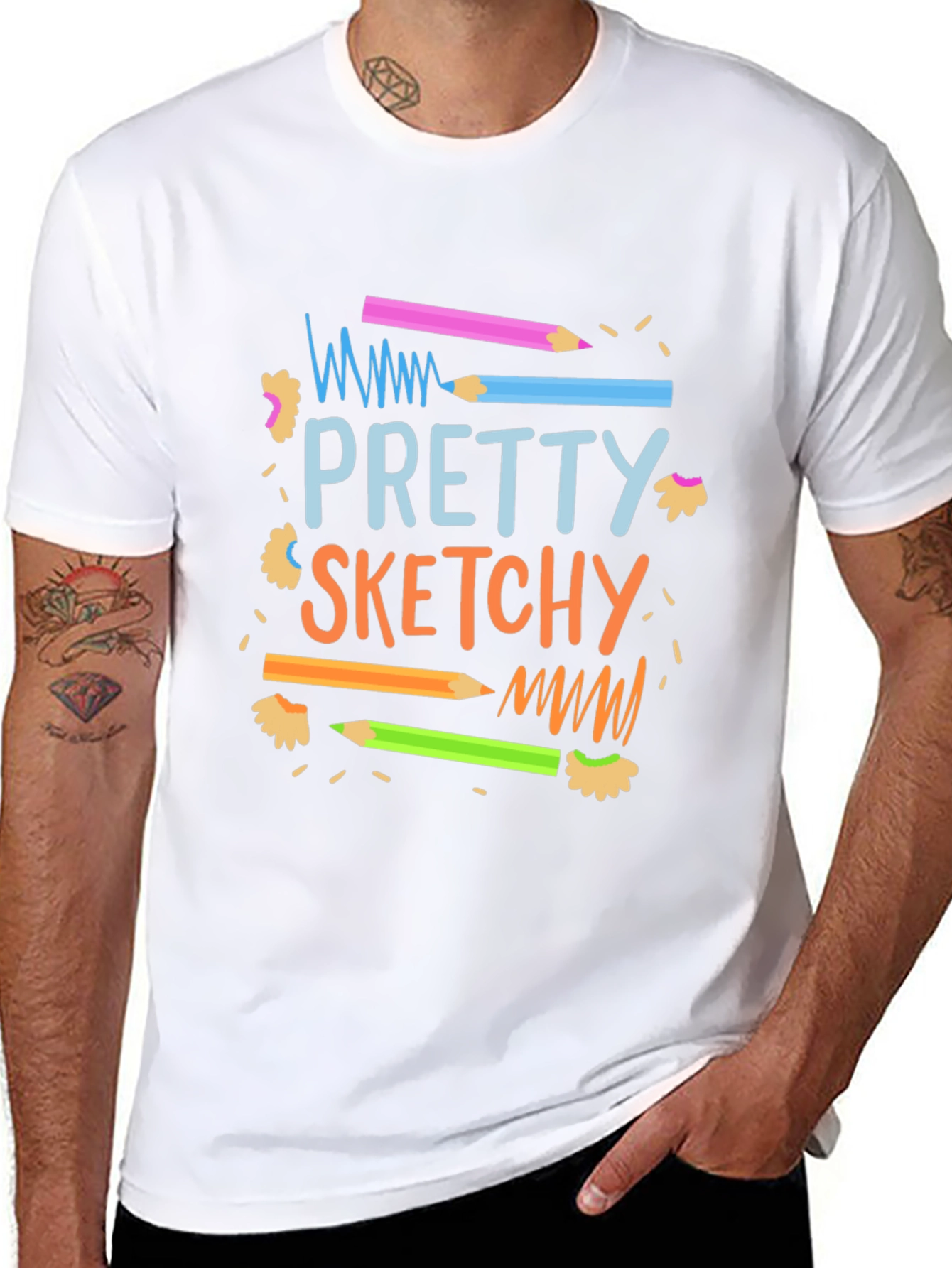 Pretty Sketchy Graphic T-Shirt - Unisex