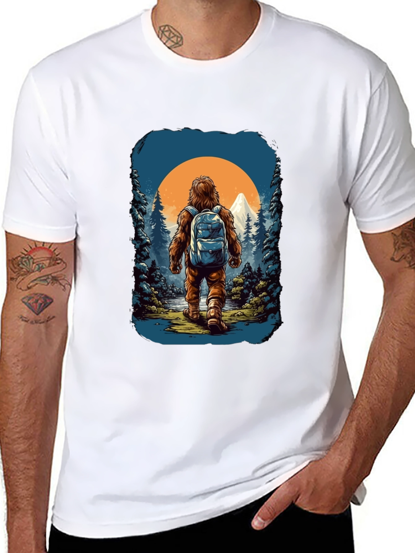 Sasquatch Hiker Graphic Tee - Adventure Awaits!