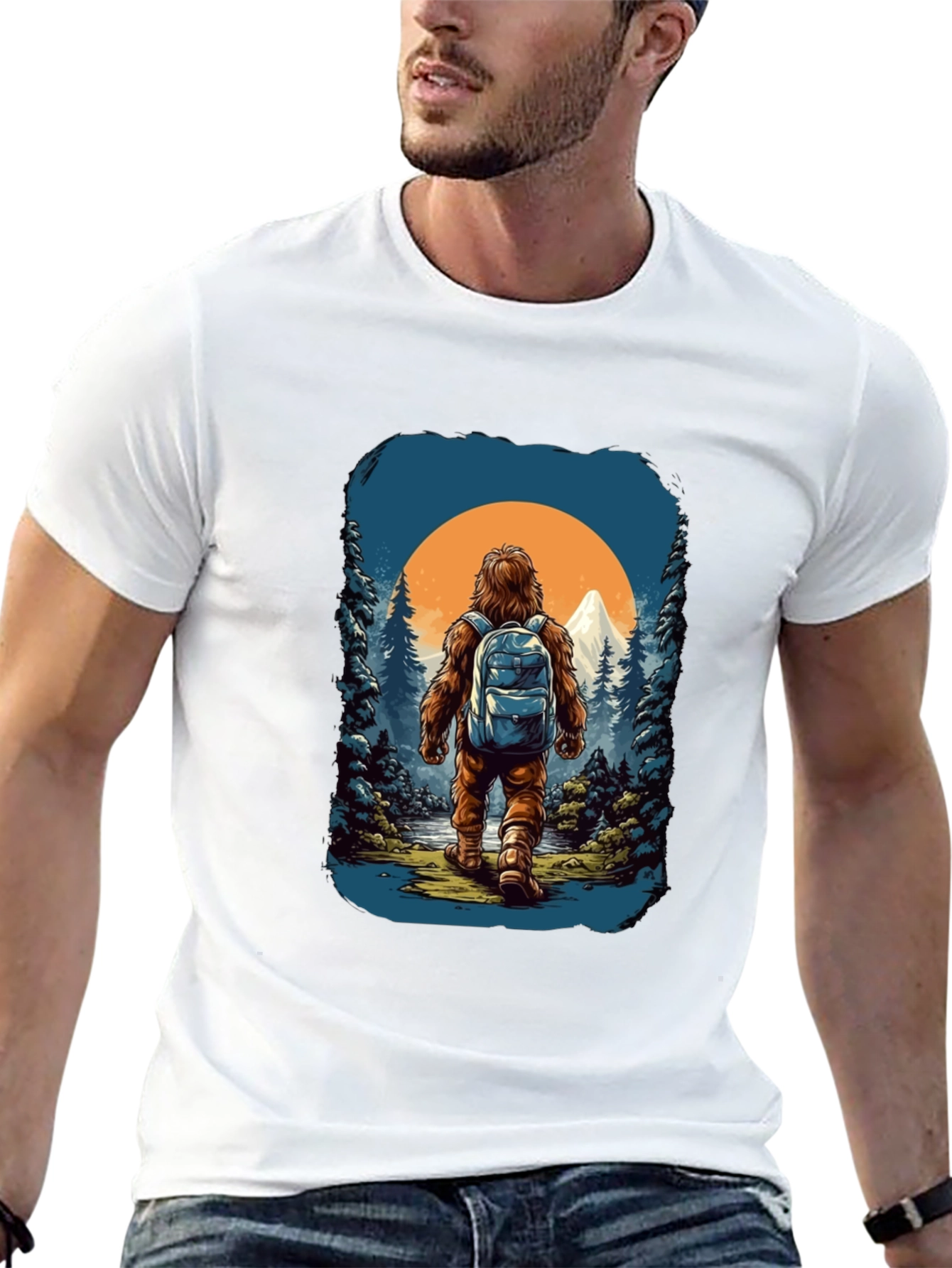 Sasquatch Hiker Graphic Tee - Adventure Awaits!