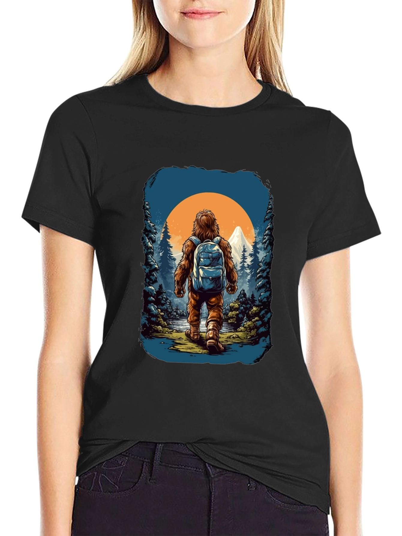 Sasquatch Hiker Graphic Tee - Adventure Awaits!
