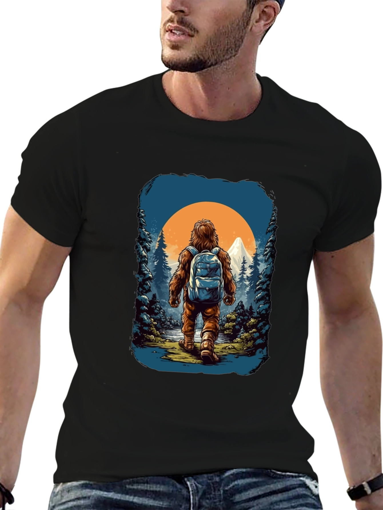 Sasquatch Hiker Graphic Tee - Adventure Awaits!