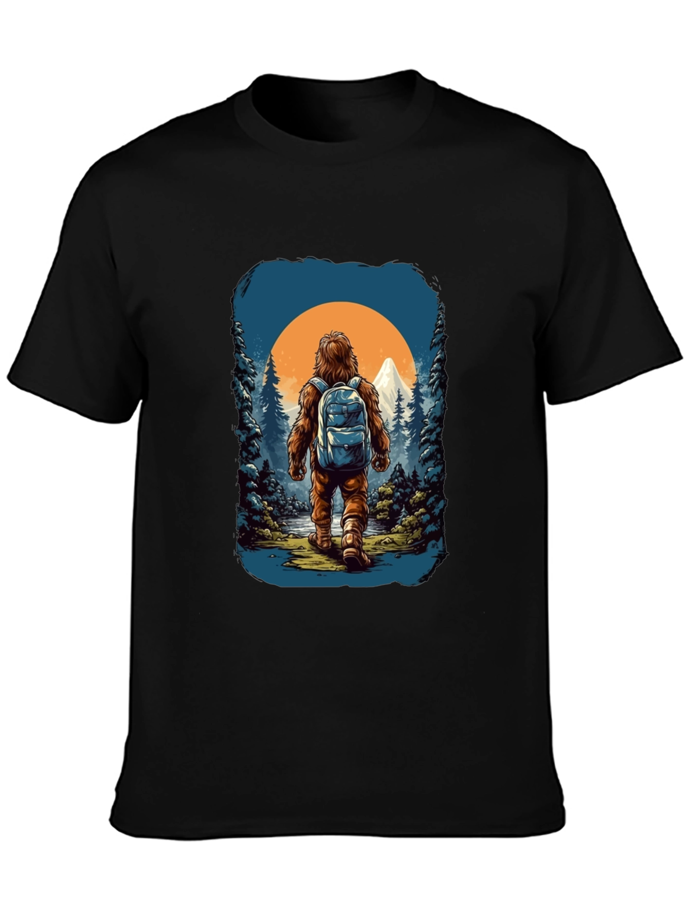 Sasquatch Hiker Graphic Tee - Adventure Awaits!