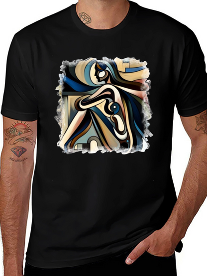 Abstract Art Graphic Tee - Modern Design