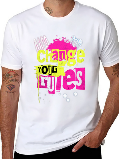 Change Your Rules Graphic Tee - Bold & Edgy