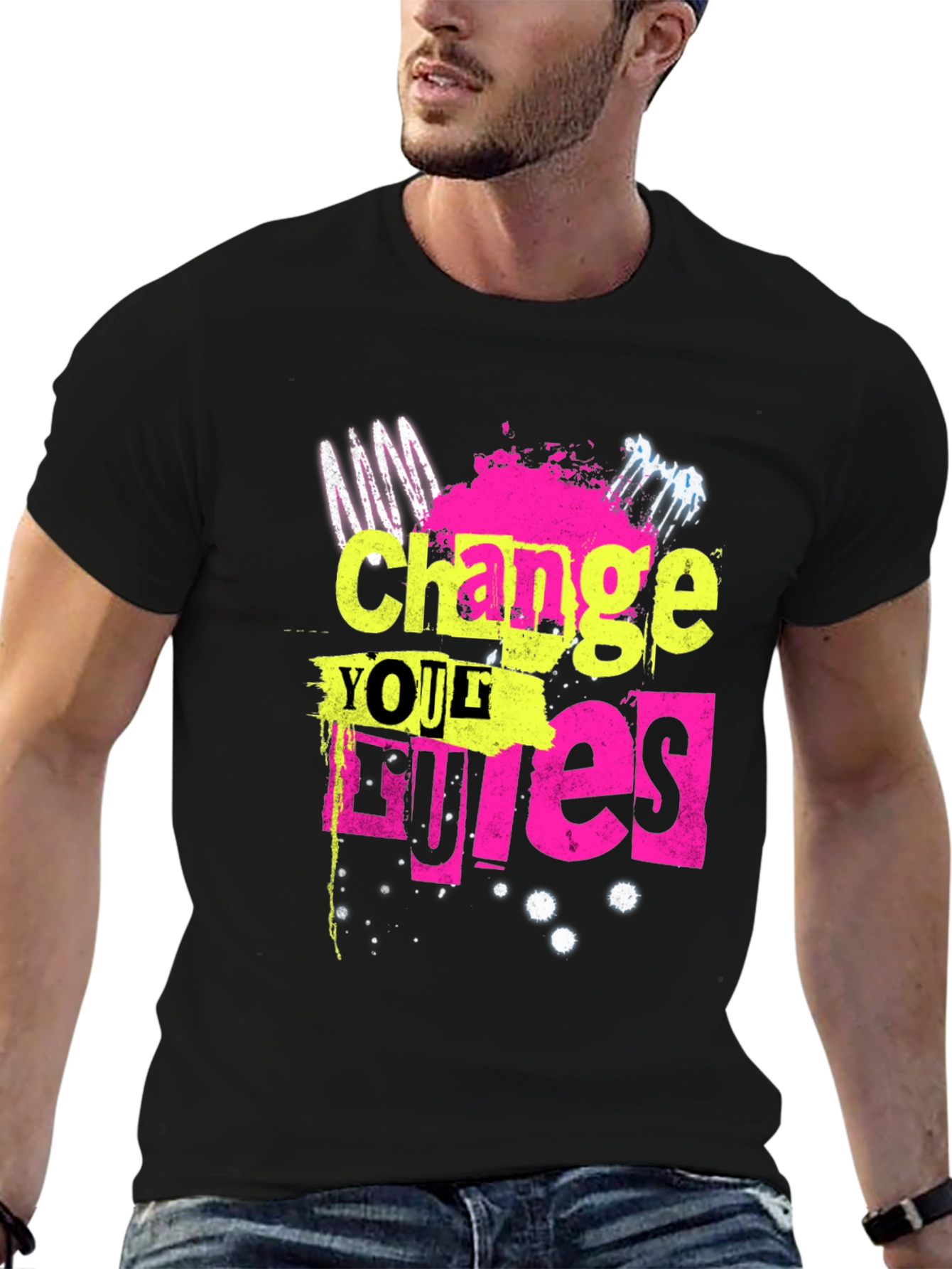 Change Your Rules Graphic Tee - Bold & Edgy